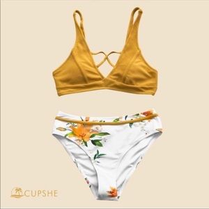 Cupshe Sunny Bay Floral Bikini